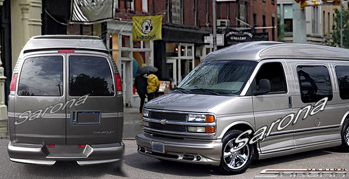 Custom GMC Savana Van  All Styles Body Kit (1996 - 2002) - $1190.00 (Part #GM-021-KT)